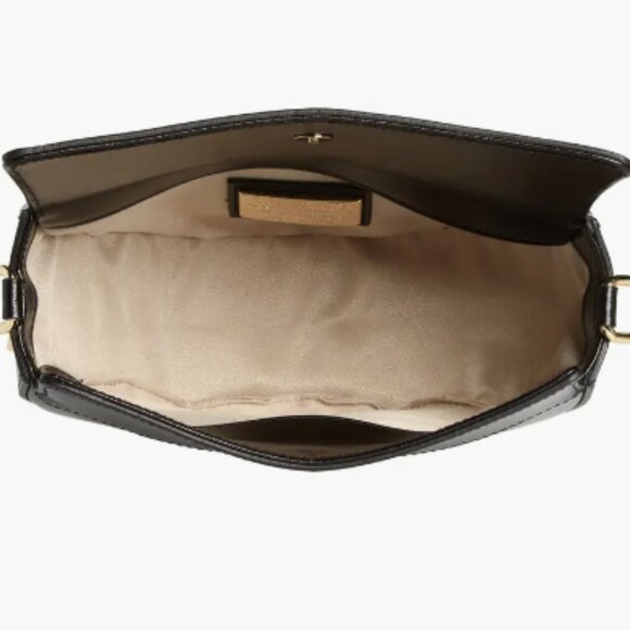 VALENTINO BY MARIO VALENTINO LUNAIRE LEATHER SADDLE SHOULDER BAG - Picture 5 of 8